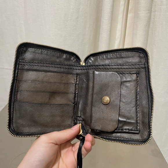 Campomaggi Lazer Cut Wallet in Grigio - Picture 3 of 3